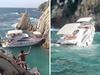 Chaos at famous cliffside tourist attraction