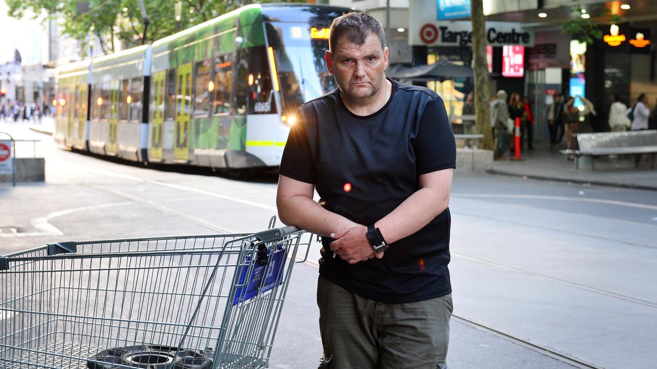Michael Rogers was dubbed ‘Trolley Man’ after his heroic actions in the midst of the Bourke St terror attack. Picture: Nicki Connolly