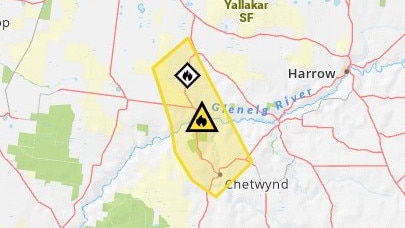 The fire near Kadnook is now contained. Picture: Vic Emergency