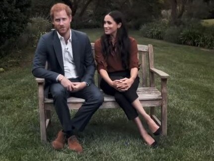 Prince Harry and Meghan Markle were criticised for speaking about the US election. Picture: Time 100