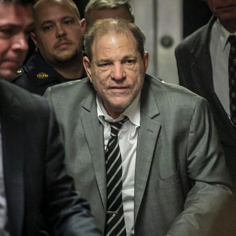 Harvey Weinstein leaves court. Picture: AP Photo/Bebeto Matthews