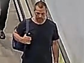 Police have tracked down and released CCTV of the mystery man whose body was was found in a Sunshine Coast river. Picture - QLD Police.