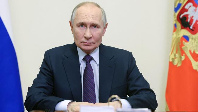 Russia's President Vladimir Putin is fighting for survival. Picture: Alexander Kazakov/Pool/AFP