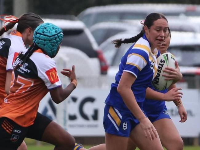 ACT fullback Paula-Lee Going during the ASSRL National Championships in Port Macquarie. Picture: Heather Murry