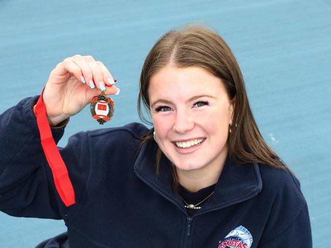 Kaitlin Gladman won the BFNL's top A Grade honour at the age of 20 in 2022, and repeated her efforts in 2023. Picture: Alison Wynd