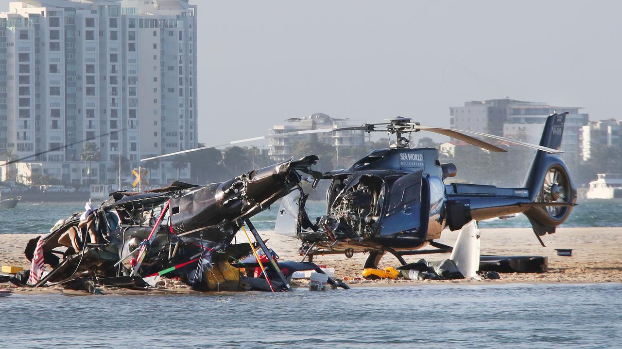 The devastating scene on a sandbank in the Southport Broadwater on January 2. Picture: Glenn Hampson