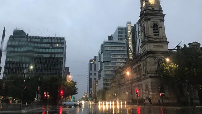 A soggy morning in Adelaide — but it’s about to heat up again.