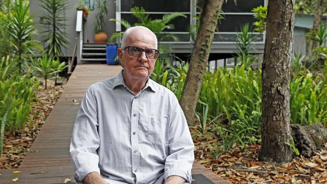 Local resident Norman Pinto is forced to have bucket showers. Picture: Tertius Pickard