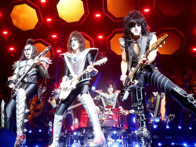 KISS play the Brisbane Entertainment Centre. Picture: Steve Pohlner