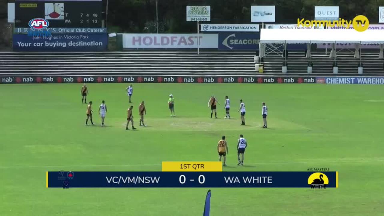 Replay: Vic Country/Vic Metro/NSW v WA White (Men 35s) – AFL Masters National Carnival Day 4