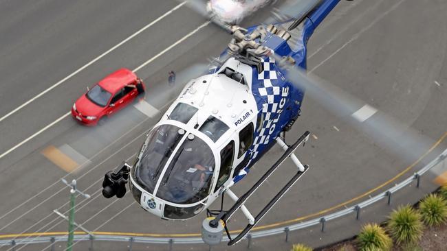 A Queensland Police POLAIR helicopter on the move. Picture: Paul Sadler Photography/QPS