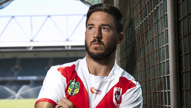 Dragons signing Ben Hunt at WIN Stadium. Picture: Dylan Robinson