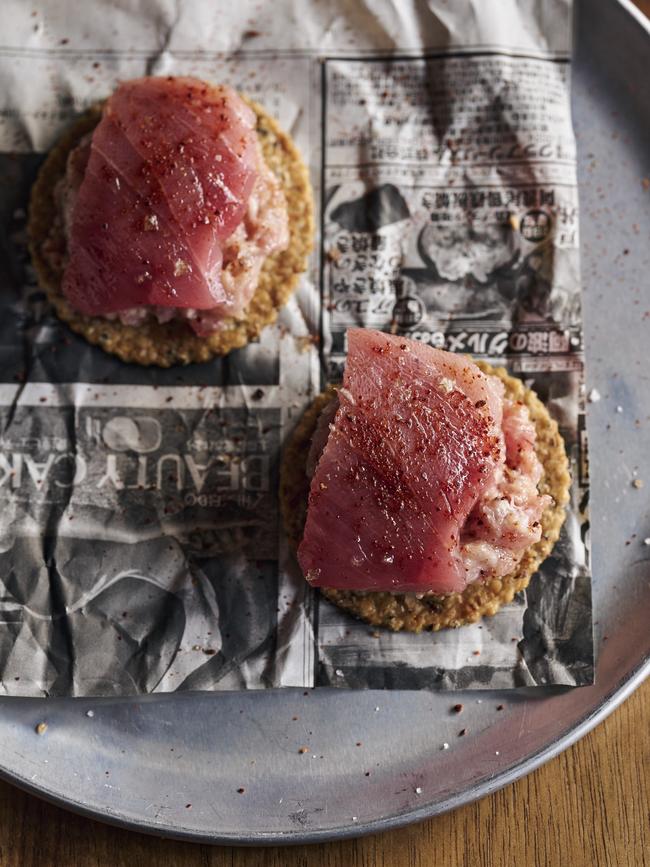 Schole’s froknacke and albacore. Picture: Luke Burgess