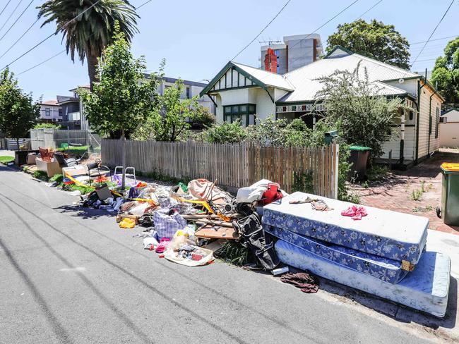 Residents say it took media coverage to get dumped rubbish removed. Picture: Tim Carrafa