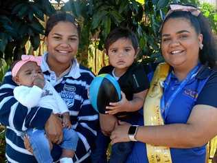 Shanila Major, Josephine Anderson, Letitia Smith and Teo Majorat the NAIDOC Week Baby Show. Picture: Jann Houley