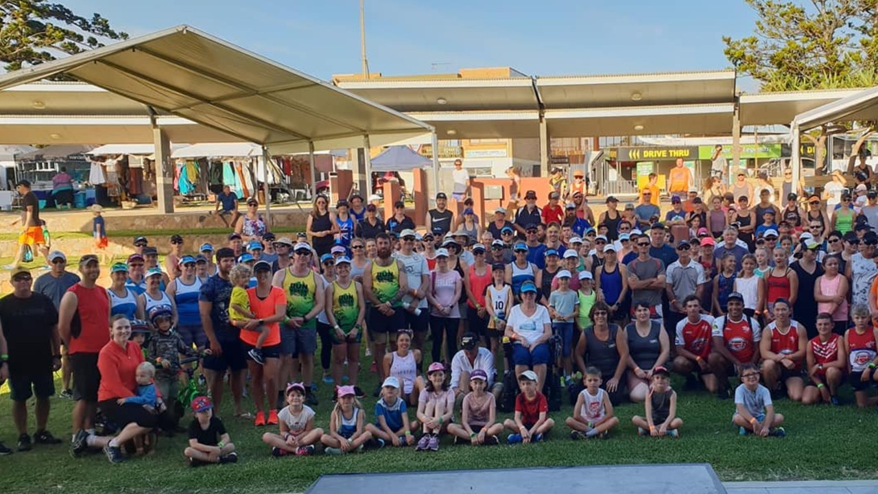 More than 400 people took part in the Australia Day Fun Run to raise money Gabe Watkin in 2019.