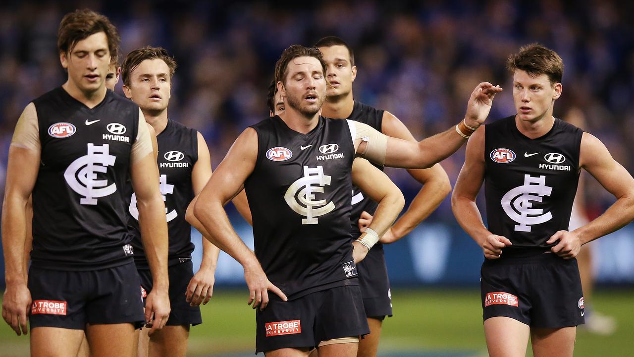 Carlton was thumped by North Melbourne.