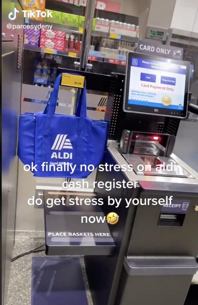 This shopper was excited to spot them at an Aldi in Castle Hill, Sydney. Picture: TikTok/@parcesydeny.