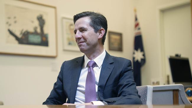 Trade Minister Simon Birmingham on Friday described threats emanating from China targeting key export markets as ‘predominantly rumours’. Picture: NCA NewsWire / Gary Ramage