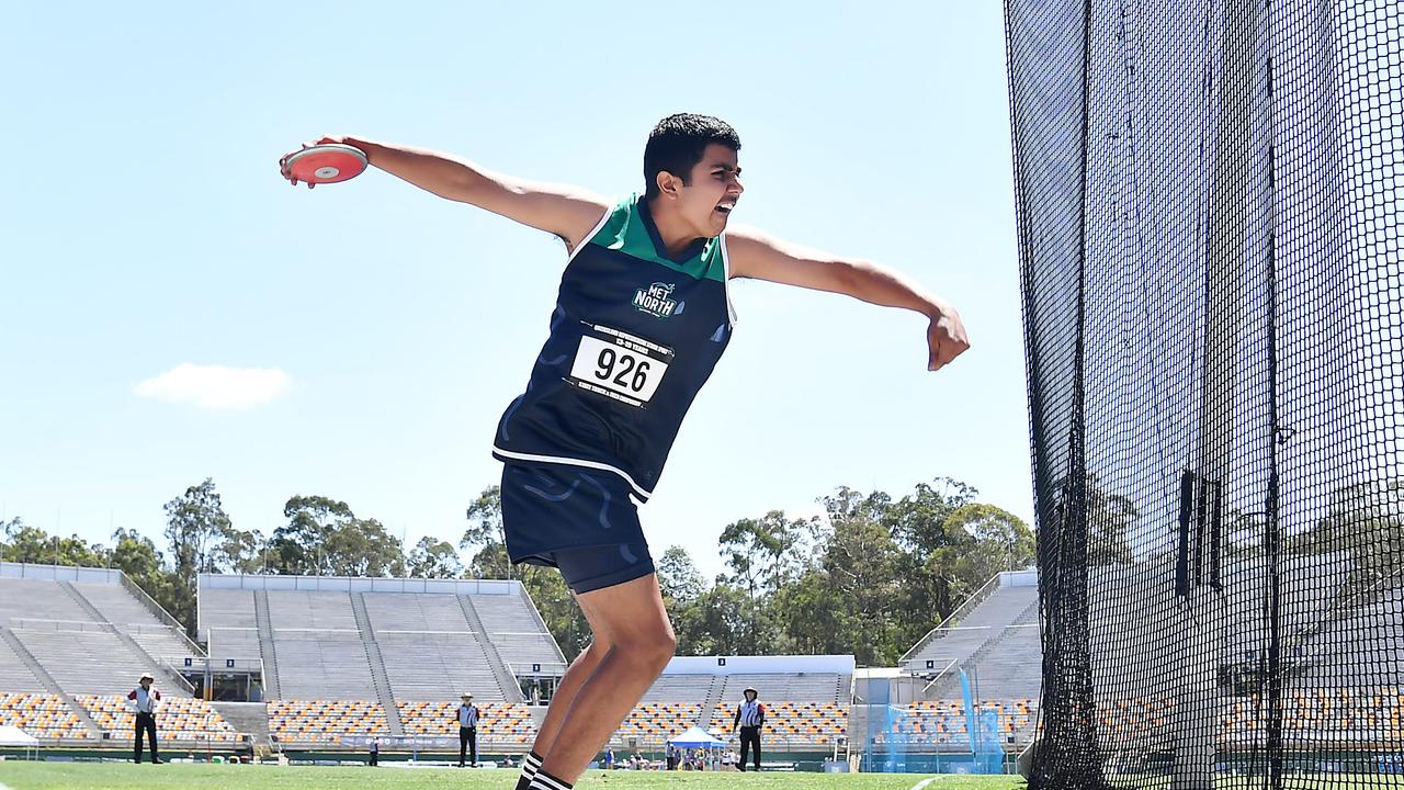 Queensland Representative School Sport track and field championships in Brisbane. Saturday October 12, 2024. Picture, John Gass