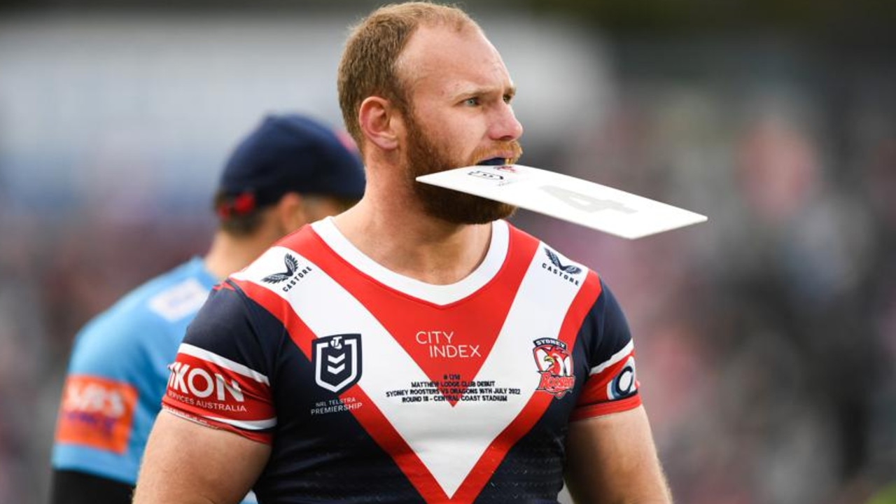 Sydney Roosters prop Matt Lodge. NRL Imagery