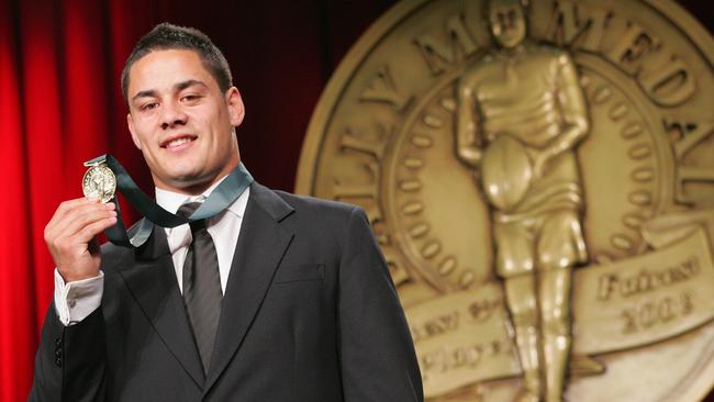 Jarryd Hayne won the Dally M as a 21-year-old in 2009.