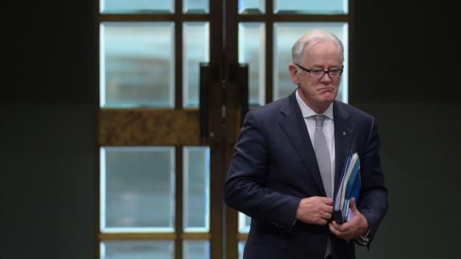 Former Liberal Minister Andrew Robb in parliament in 2016. Picture: AAP Image/Lukas Coch