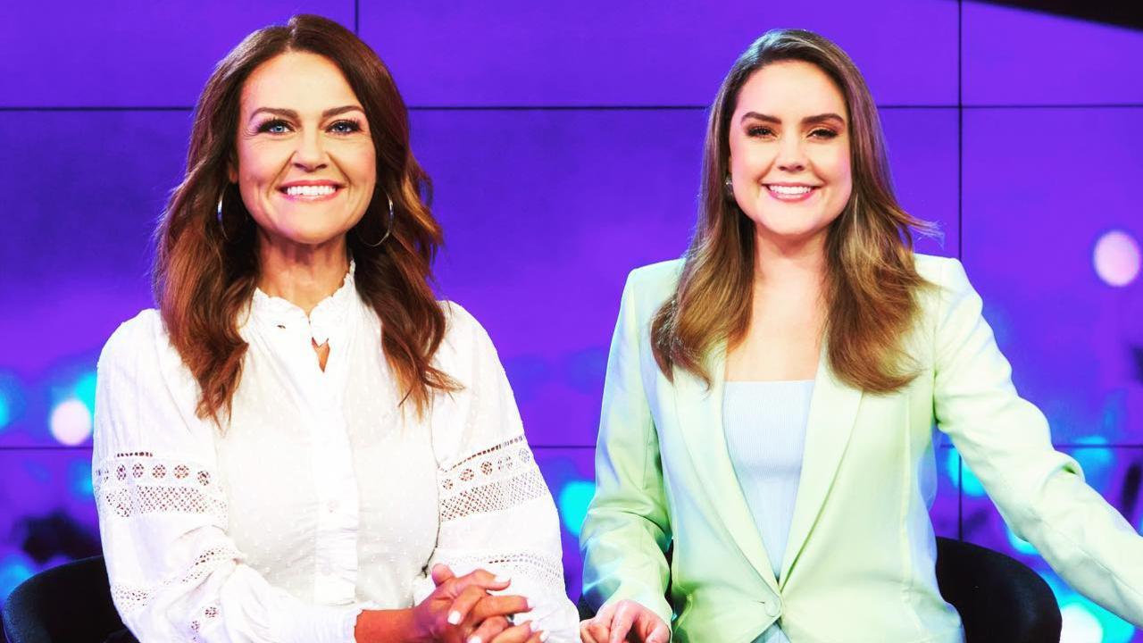 Chrissie Swan and Georgie Tunny filled in for Carrie Bickmore on The Project earlier this year. Picture: Instagram