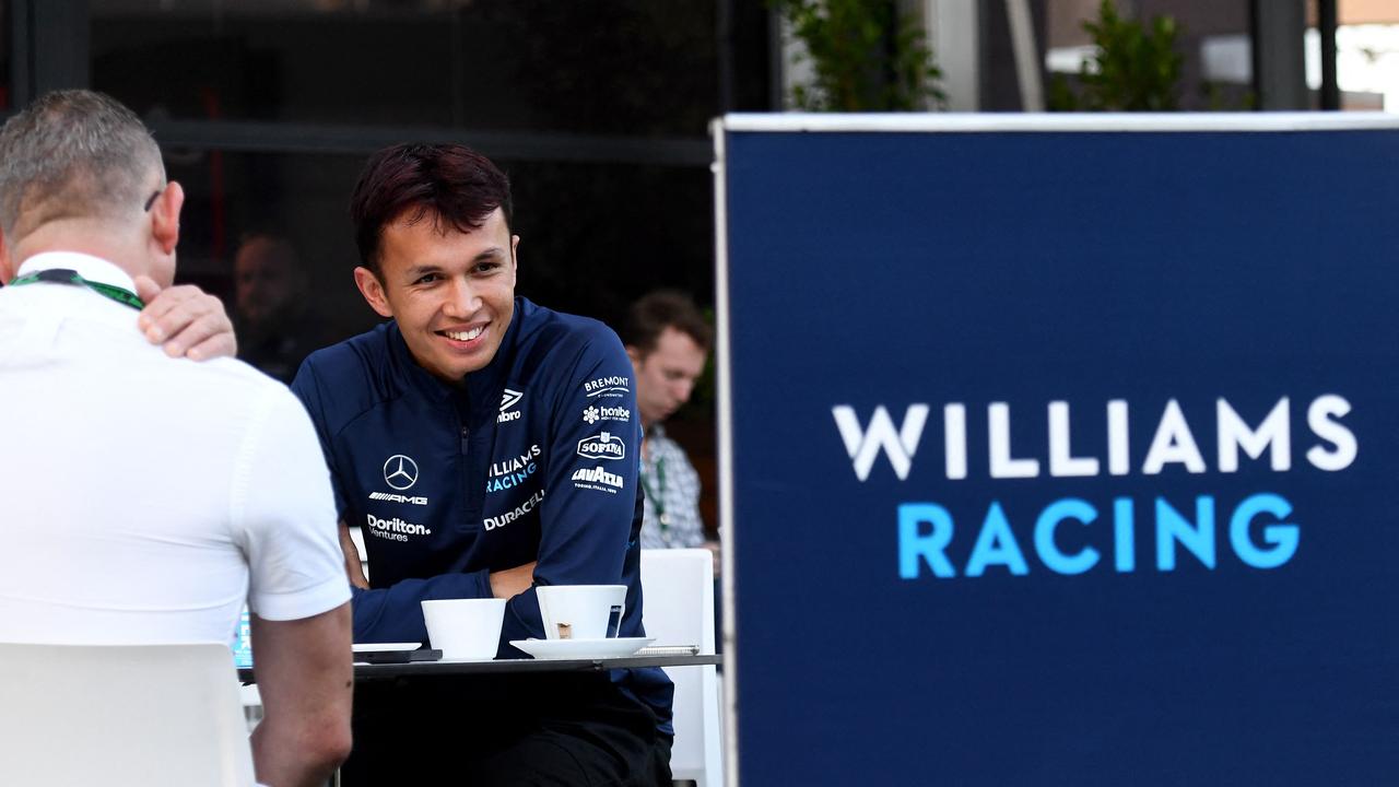 Alex Albon will race with his teammate’s car. (Photo by William WEST / AFP)