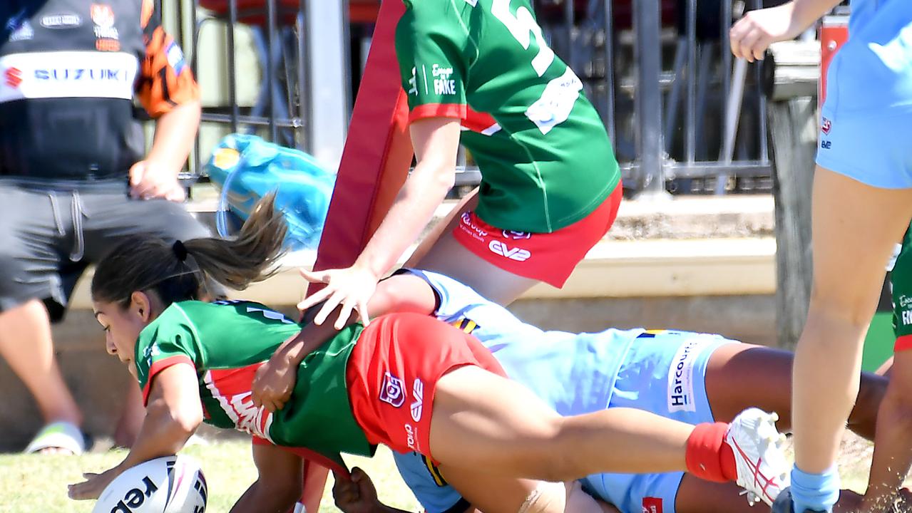 Harvey Norman under 19 rugby league between Wynnum-Manly and Norths Devils. Saturday February 25, 2022. Picture, John Gass