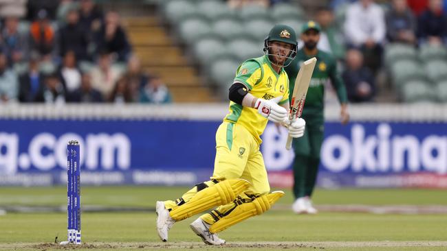 David Warner rarely bats 24 hours before a match. Picture: AP