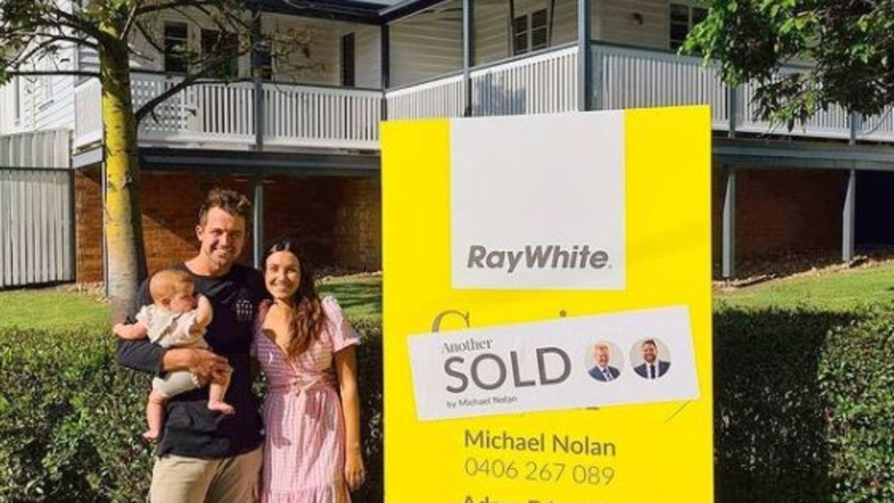 Will and Karlie Bethune outside their current renovation project.