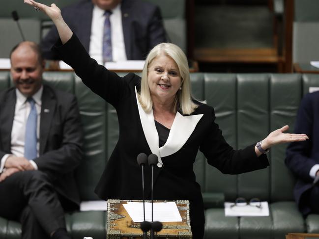 Minister for Industry, Science and Technology Karen Andrews during Question Time in the House of Representatives  at Parliament House in Canberra. Picture by Sean Davey.