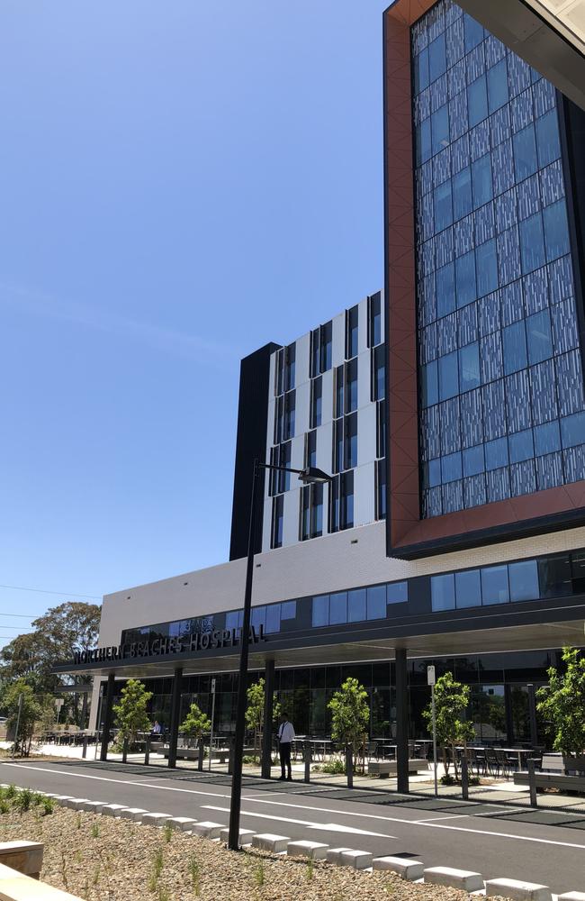 Exterior of Northern Beaches Hospital in Frenchs Forest. Picture: Julie Cross.