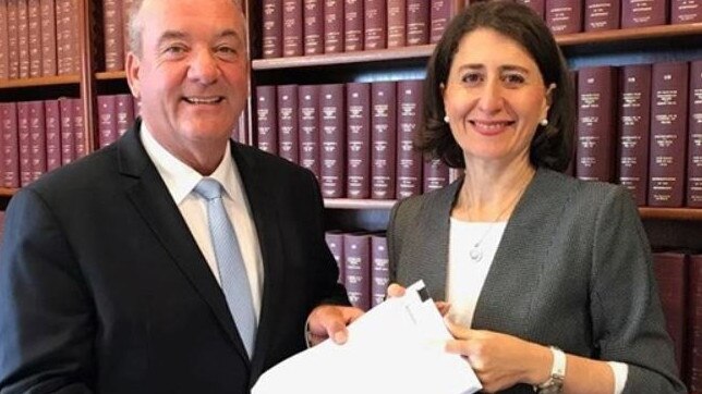 Former Liberal MP Daryl Maguire with NSW Premier Gladys Berejiklian.