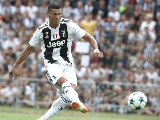 Knuckleball master ... Juventus’s Cristiano Ronaldo. Picture: AFP