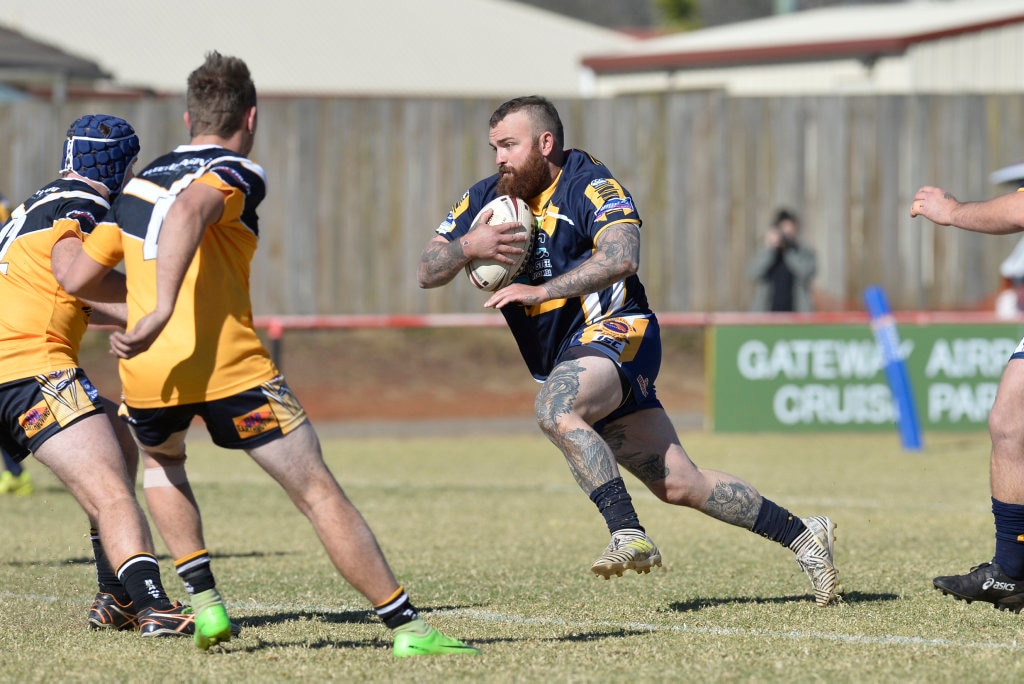 Josh Bainbridge of Highfields against Gatton in TRL President's Cup reserve grade rugby league at Herb Steinohrt oval, Sunday, June 17, 2018. Picture: Kevin Farmer