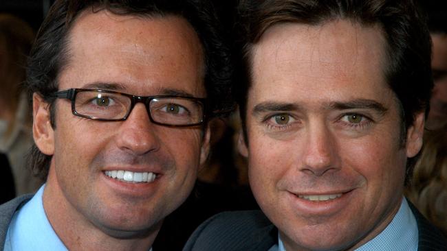 Power brothers Hamish and Gillon McLachlan.