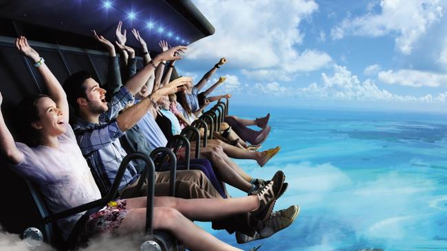 Dreamworld's new ride Sky Voyager is said to have boosted visitor numbers.