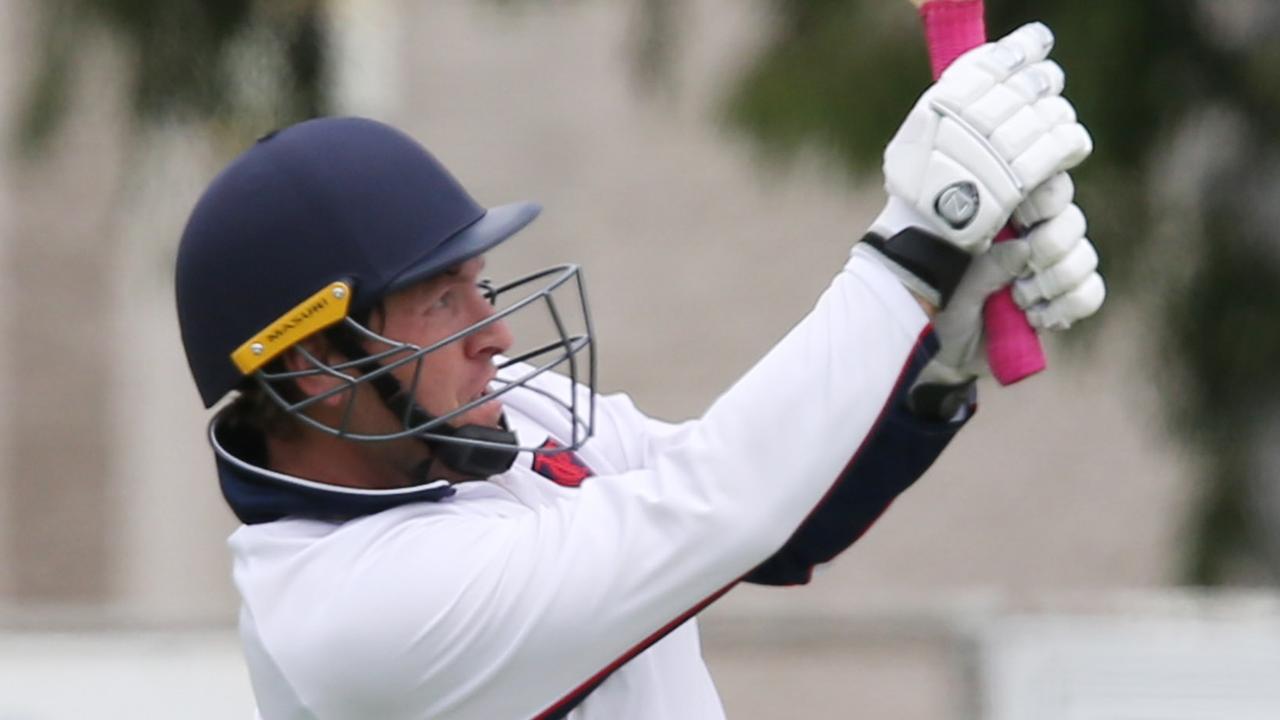 Portarlington batter Brenton Toole swings to leg against Armstrong Creek. Picture: Mark Wilson