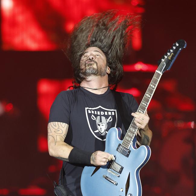 Dave Grohl paid tribute to late drummer Taylor Hawkins. Picture: J+A Photography