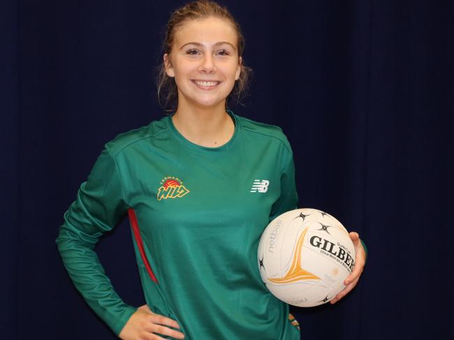 Abbey Geappen has been selected to play for Tasmania Wild. Picture: Tasmania Netball