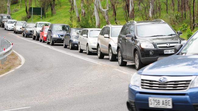 Traffic on Old Belair Rd.