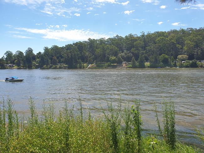 The Hawkesbury River at Sackville where a teenage boy was pulled unresponsive.