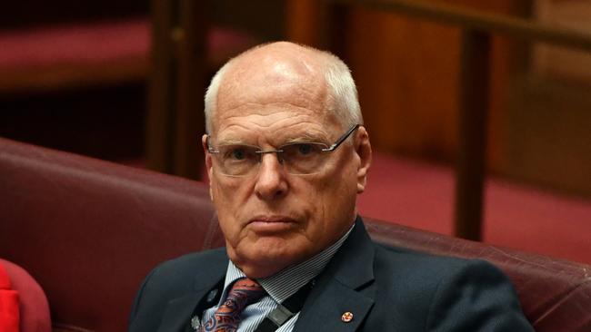 Liberal Senator Jim Molan has seriously fired up the party members and supporters. Picture: Mick Tsikas/AAP