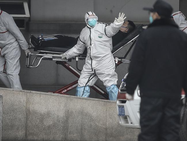 A patient in Wuhan. Picture: Getty