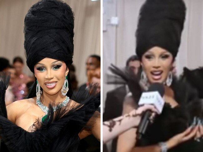 Cardi B's Met Gala gaffe.