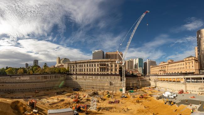 The Festival Square construction site.