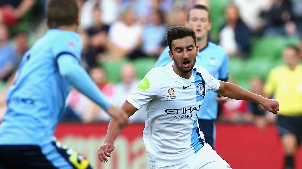 MELBOURNE, AUSTRALIA - JANUARY 02: Mahmut Ali Eyigun of Melbourne City controls the ball during the round 13 A-League match between Melbourne City FC and Sydney FC at AAMI Park on January 2, 2016 in Melbourne, Australia. (Photo by Robert Prezioso/Getty Images)