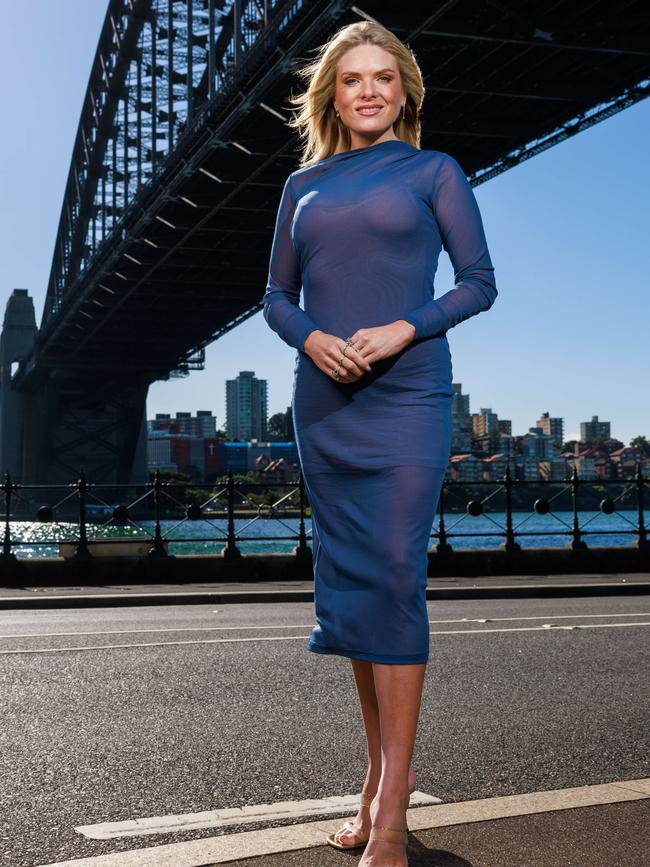 Erin Molan, has been made a partial owner of the $700,000 yearling. Picture: Justin Lloyd.